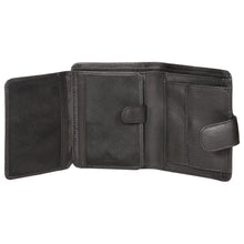 Load image into Gallery viewer, Sassora Premium Leather Black RFID Large Notecase with 11 Card Slots