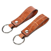 Load image into Gallery viewer, Sassora Premium Leather Keychain Key Ring Holders Anniversary Gift, Birthday Gift For All - Pack Of 2