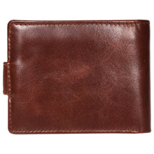 Load image into Gallery viewer, Sassora Genuine Leather Medium Dark Brown RFID Protected Men Wallet