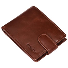 Load image into Gallery viewer, Sassora Genuine Leather Medium Dark Brown RFID Protected Men Wallet
