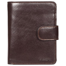 Load image into Gallery viewer, Sassora Genuine Leather Dark Brown RFID Enabled Large Notecase

