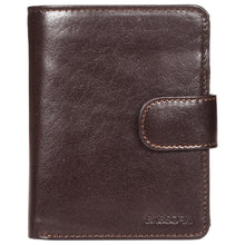 Load image into Gallery viewer, Sassora Genuine Leather Dark Brown RFID Enabled Large Notecase