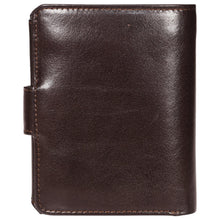 Load image into Gallery viewer, Sassora Genuine Leather Dark Brown RFID Enabled Large Notecase