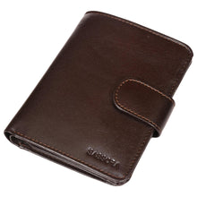 Load image into Gallery viewer, Sassora Genuine Leather Dark Brown RFID Enabled Large Notecase