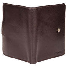 Load image into Gallery viewer, Sassora Genuine Leather Dark Brown RFID Enabled Large Notecase
