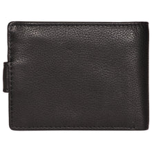 Load image into Gallery viewer, Sassora Genuine Leather Medium Black RFID Protected Gents Wallet