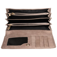 Load image into Gallery viewer, Sassora Genuine Leather Medium Beige RFID Ladies Purse
