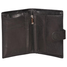 Load image into Gallery viewer, Sassora Genuine Leather Black RFID Large Notecase with 12 Card Slots