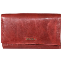 Load image into Gallery viewer, Sassora Women Casual, Ethnic, Travel, Trendy Red Genuine Leather RFID Wallet