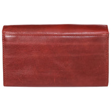 Load image into Gallery viewer, Sassora Women Casual, Ethnic, Travel, Trendy Red Genuine Leather RFID Wallet