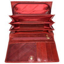 Load image into Gallery viewer, Sassora Women Casual, Ethnic, Travel, Trendy Red Genuine Leather RFID Wallet