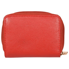 Load image into Gallery viewer, Sassora Genuine Leather Unisex Red RFID Business Card Holder
