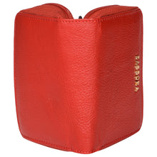 Load image into Gallery viewer, Sassora Genuine Leather Unisex Red RFID Business Card Holder