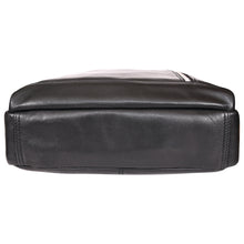 Load image into Gallery viewer, Sassora Genuine Premium Leather Black Unisex Medium Size Backpack