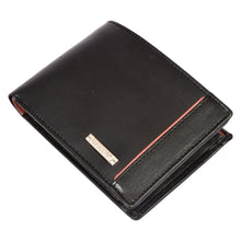 Load image into Gallery viewer, Sassora Genuine Leather Large RFID Black Men's Wallet