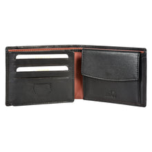 Load image into Gallery viewer, Sassora Genuine Leather Large RFID Black Men's Wallet