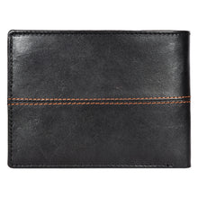 Load image into Gallery viewer, Sassora Pure Genuine Leather Large RFID Black Tan Men's Wallet