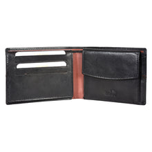 Load image into Gallery viewer, Sassora Pure Genuine Leather Large RFID Black Tan Men's Wallet