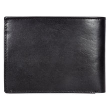 Load image into Gallery viewer, Sassora Genuine Leather Large RFID Black Tan Men's Bi-Fold Wallet