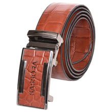 Load image into Gallery viewer, Sassora Genuine Leather Men Brown Reversible Buckle Belt
