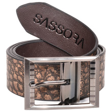 Load image into Gallery viewer, Sassora Premium Leather Boys Brown Buckle Belt Waistband