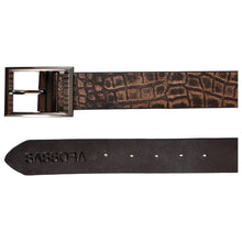 Load image into Gallery viewer, Sassora Premium Leather Boys Brown Buckle Belt Waistband