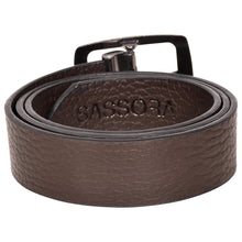 Load image into Gallery viewer, Sassora High Quality Genuine Leather Men Brown Reversible Belt