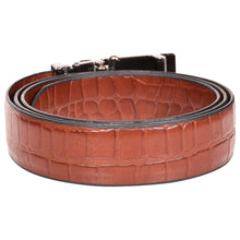 Load image into Gallery viewer, Sassora Genuine Leather Men Tan Reversible Buckle Belt