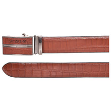 Load image into Gallery viewer, Sassora Genuine Leather Men Tan Reversible Buckle Belt