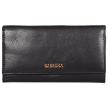 Load image into Gallery viewer, Sassora Genuine Leather Medium RFID Women Purse
