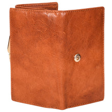 Load image into Gallery viewer, Sassora Genuine Leather Medium Brown RFID Protected Women Wallet