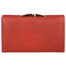 Load image into Gallery viewer, Sassora Genuine Leather Medium Red RFID Protected Women Wallet