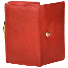 Load image into Gallery viewer, Sassora Genuine Leather Medium Red RFID Protected Women Wallet