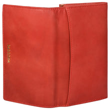Load image into Gallery viewer, Sassora Genuine Leather Medium Size Red RFID Protected Women Purse