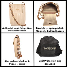 Load image into Gallery viewer, Sassora Genuine Leather Small Ladies Sling Bag