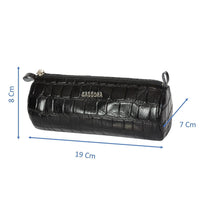 Load image into Gallery viewer, Sassora Genuine Leather Animal Texture Pen and Pencil Case