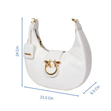 Load image into Gallery viewer, Sassora Premium Leather Small Ladies Moon Shape Bag