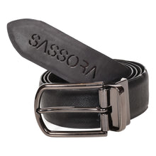 Load image into Gallery viewer, Sassora Genuine Leather Reversible Detachable Buckle Belt For Men