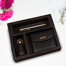 Load image into Gallery viewer, Sassora Premium Leather Women's Wallet, Keychain & Pen Combo For Every Occasion (Pack Of 3)
