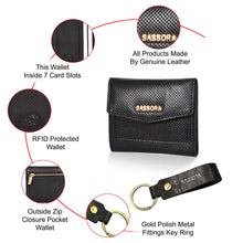 Load image into Gallery viewer, Sassora Premium Leather Women's Wallet, Keychain & Pen Combo For Every Occasion (Pack Of 3)