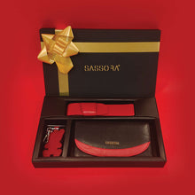 Load image into Gallery viewer, Sassora Premium Leather Valentine Gift Combo Set Women's Purse, Keychain and Pencase For Her( Pack Of 3)