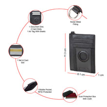 Load image into Gallery viewer, Sassora Genuine Leather AirTag Holder Wallet