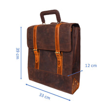 Load image into Gallery viewer, Sassora Premium Leather Large Travel Backpack