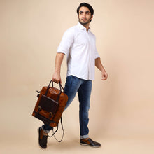 Load image into Gallery viewer, Sassora Premium Genuine Leather Unisex Laptop Backpack