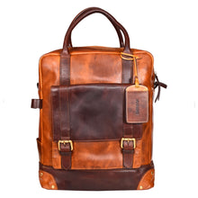 Load image into Gallery viewer, Sassora Premium Genuine Leather Unisex Laptop Backpack