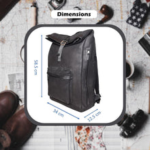Load image into Gallery viewer, Sassora Genuine Expensive Premium Leather Men's Large Day Out Backpack