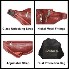 Load image into Gallery viewer, Sassora Premium Leather Unisex Waist Bag
