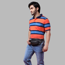 Load image into Gallery viewer, Sassora Genuine Leather Medium Waist Bag For Men and Women