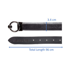 Load image into Gallery viewer, Sassora Premium Leather Women Reversible Round Shape Belt