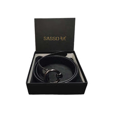 Load image into Gallery viewer, Sassora Premium Leather Women Reversible Round Shape Belt